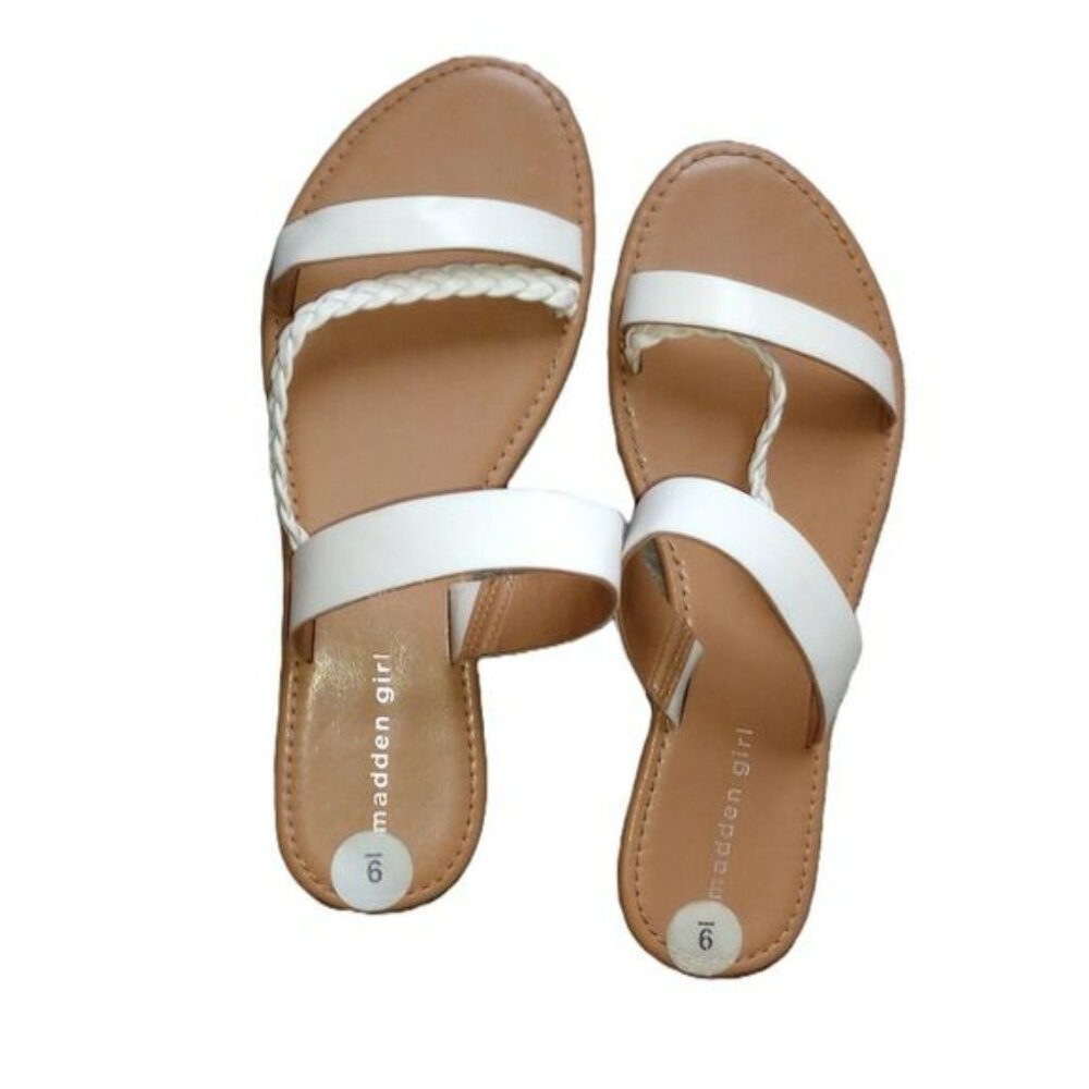 Madden Girl Women's Size 9M Sunflower White Sandals
